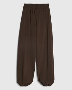 Brown Balloon Leg Trousers