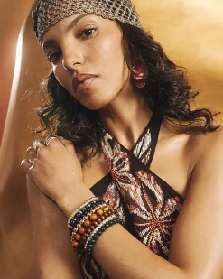 Brown Beaded Bracelet 20 Pack
