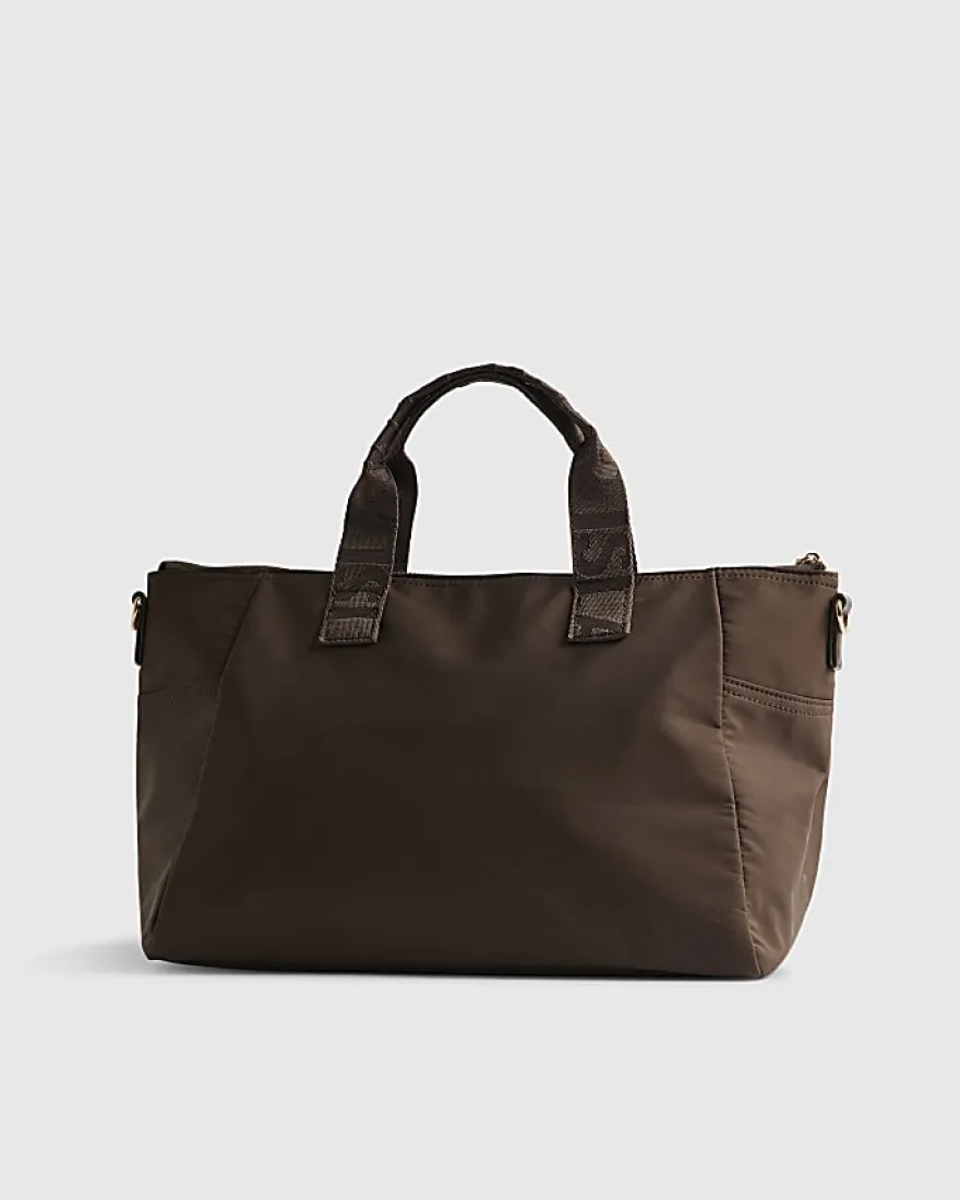 Brown Cabin Size Logo Holdall