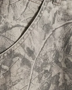 Brown Camouflage Denim Jorts