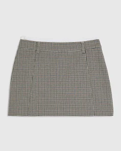 Brown Check Hybrid Tailored Skort