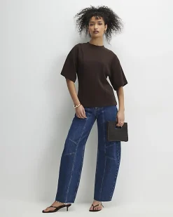 Brown Cosy Short Sleeve T-Shirt