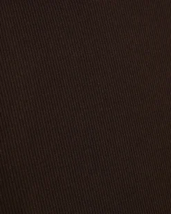 Brown Cotton Sleeveless Whipstitch Maxi Dress