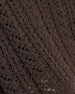 Brown Crochet Knitted Shorts