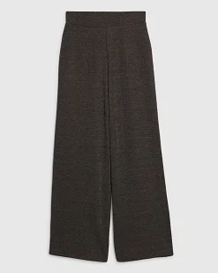 Brown Glitter Wide Leg Trousers