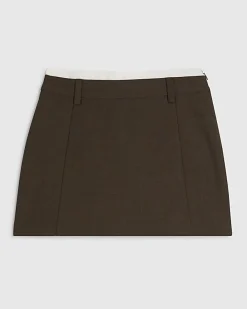 Brown Hybrid Tailored Skort