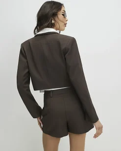 Brown Hybrid Tailored Skort