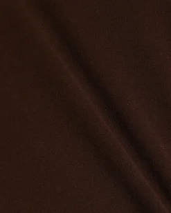 Brown Long Sleeve Semi Sheer Top