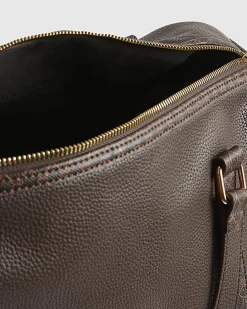 Brown Monogram Trim Holdall Travel Bag