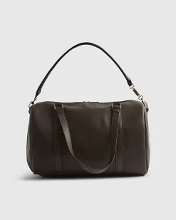 Brown Monogram Trim Holdall Travel Bag