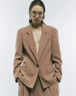 Brown Oversized Blazer