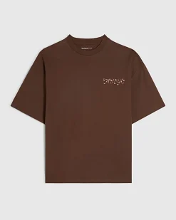 Brown Oversized Fit Tokyo Dragon T-Shirt