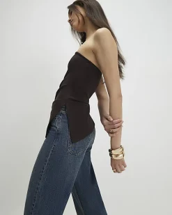 Brown Premium Bandeau Top