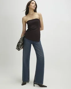 Brown Premium Bandeau Top