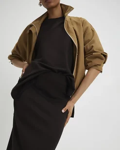 Brown Premium Maxi Skirt