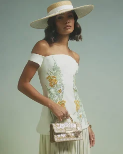Brown Premium Raffia Crossbody Bag