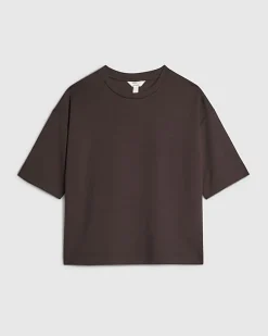 Brown Premium Short Sleeve Boxy T-shirt