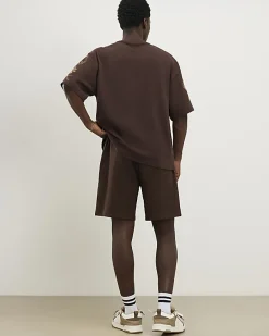 Brown Regular Fit Floral Shorts