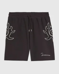 Brown Regular Fit Roping Shorts