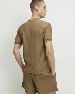 Brown Regular Fit Shorter Length Shorts