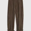 Brown RI Studio Drapey Barrel Trousers