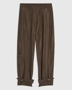 Brown RI Studio Drapey Barrel Trousers