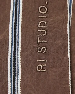 Brown RI Studio Stripe Shirt