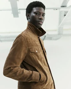 Brown RI Studio Suede Western Jacket