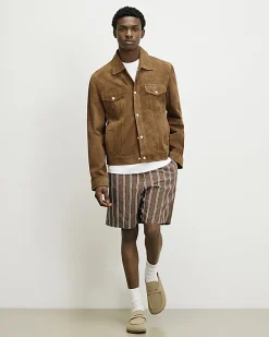 Brown RI Studio Suede Western Jacket