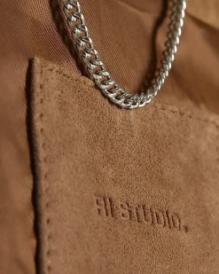 Brown RI Studio Suede Western Jacket