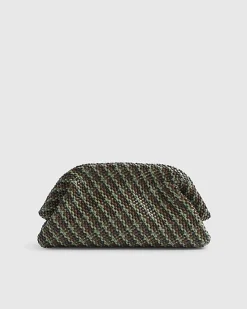 Brown RI Studio Weave Oversized Clutch Bag