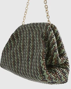 Brown RI Studio Weave Oversized Clutch Bag