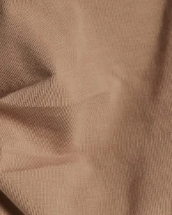 Brown Ruched Side Grown On Sleeve T-shirt