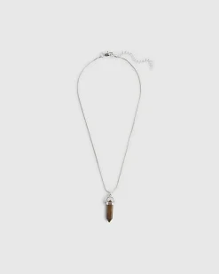 Brown Shard Pendant Necklace
