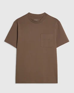 Brown Slim Fit Sanctuaire Pocket T-Shirt