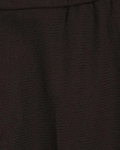 Brown Slim Fit Stretch Textured Trousers