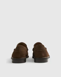 Brown Suede Loafers