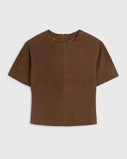 Brown Suede T-Shirt