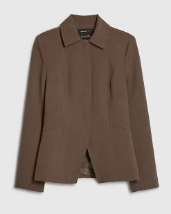 Brown Tailored Shacket