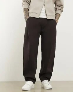 Brown Wide Leg Premium Joggers
