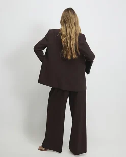 Brown Wide Leg Trousers