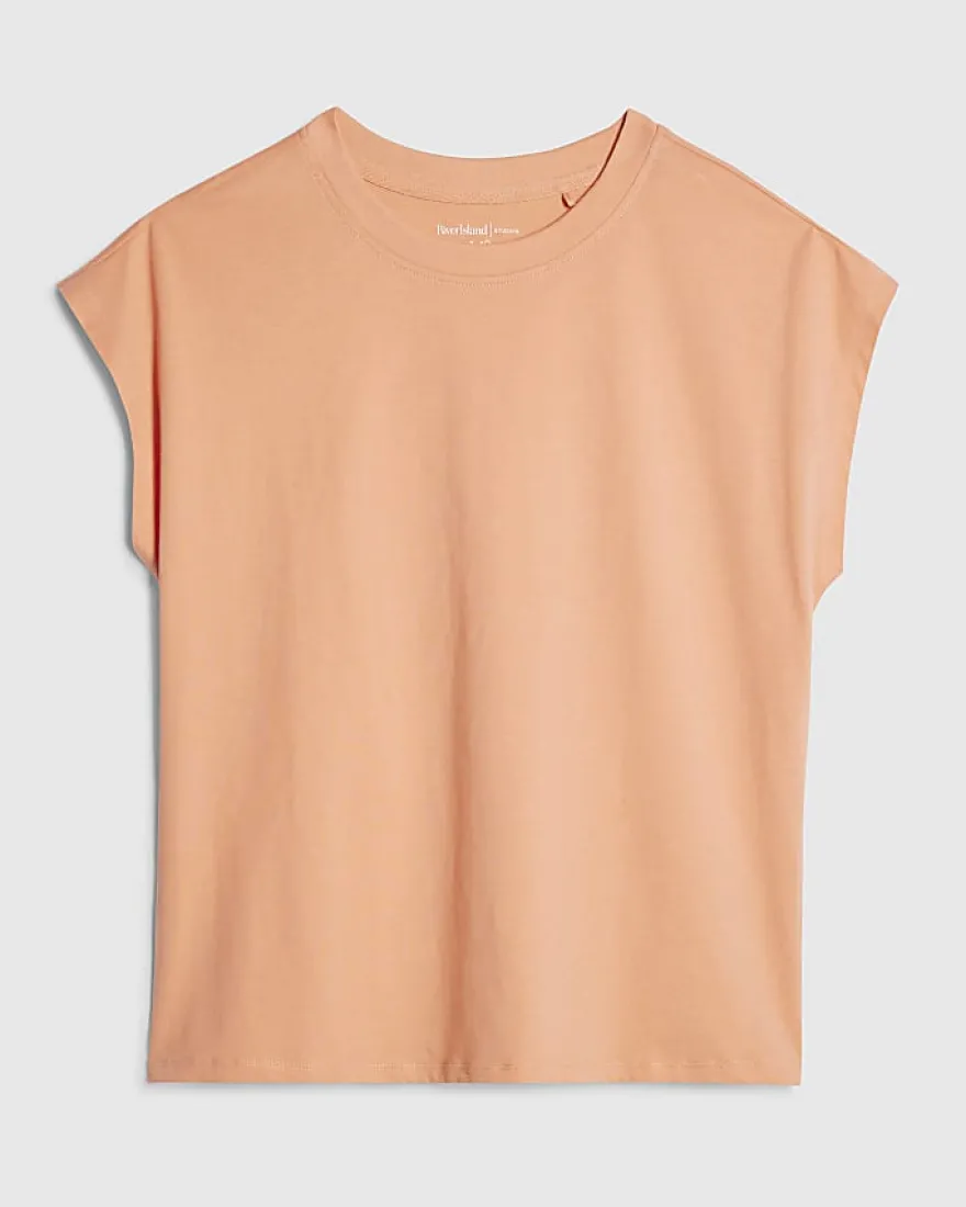 Coral Grown On Sleeve T-Shirt