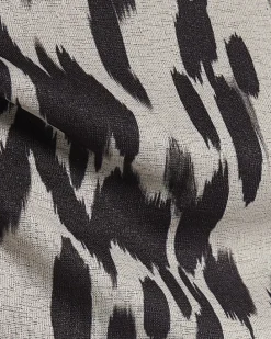 Cream Abstract Print Top