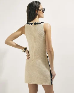 Cream Cornelli Knit Mini Dress