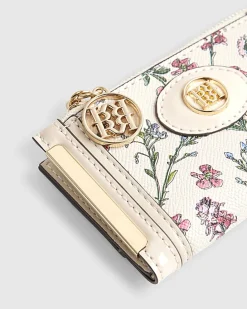 Cream Floral Mini Purse