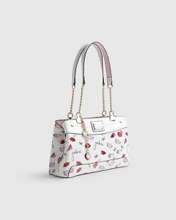 Cream J'adore Chain Handle Shoulder Bag