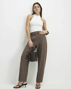 Cream Knitted Halter Neck Top