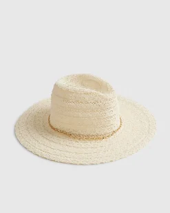 Cream Lace Fedora Hat