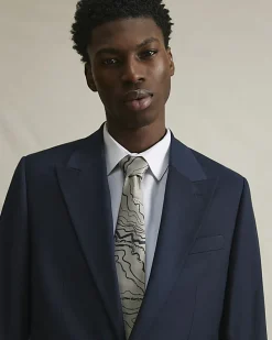 Cream Marble Tie