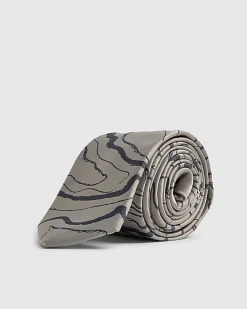 Cream Marble Tie